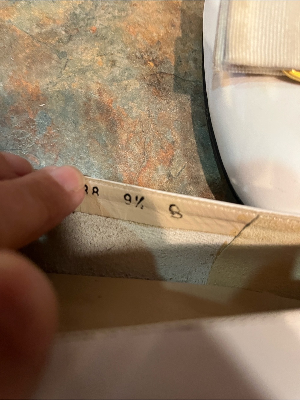 SALVATORE FERAGAMO 9 1/2 vintage flats iconic Vara bow gold tab 3133 - Picture 10 of 11